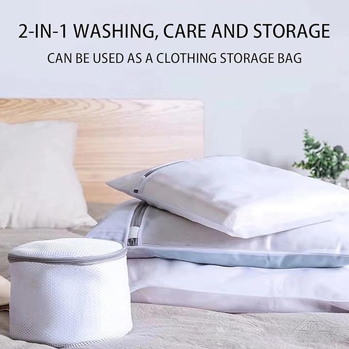 8Pcs Mesh Laundry Bags for Delicates, Premium Zipper, Travel Storage, Washing Bags for Shirts, Bras, Hosiery, Underwear, Lingerie. (Coarse screens)