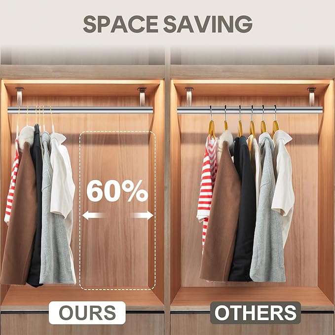 36-Pack Premium Velvet Hangers with Gold Hooks - Space-Saving Non-Slip Heavy-Duty Clothes Hangers for Coats, Suits, Dresses, and Sweaters - Slim Design, Closet Organizer (White-Gold)