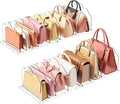 Lifewit Purse Organizer for Closet, Clear Handbags Storage Organizer, Adjustable Clutch Purse Storage Organizer Holder for Closet, 4 Pack Bookshelf Dividers for Sweater in Bedroom 35 x 24 cm/14 x 9.5"