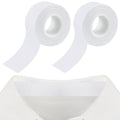 Jecery 2 Rolls 2 Rolls Sweat Pads Collar Protectors for Men Shirts, Disposable White Shirt Neck Tape, Dress Hat Collar Self Adhesive Invisible Liner Patch Against Sweat Stain (0.98 Inch,1.18 Inch)