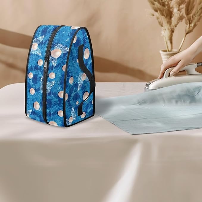 Tie Dye Pearl Iron Storage Bag Fits Traveling Outing Foldable Fit Iron Case Storage Universal for Most Iron Reusable Steam Iron Storage Case