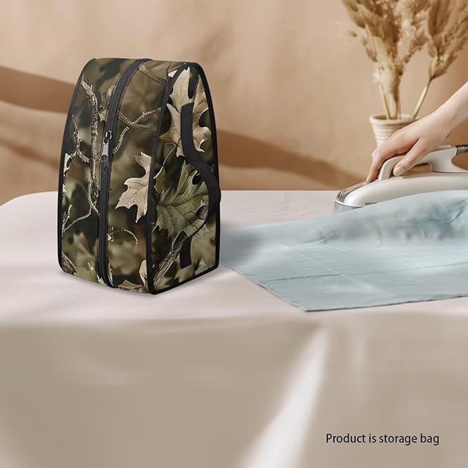 Hunting Camo Iron Storage Case for Clothing Store Reusable Easy to Clean Iron Storage Bag with Zipper Handle