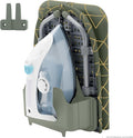 XABITAT Table Top Ironing Board with Wall Mount, D-Crease, Portable Space Saving Mini Laundry Room Iron Board, Foldable Small Ironing Board with Iron Holder, Green