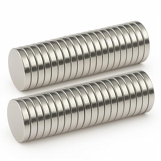 Metal Collar Stay Magnets, Strong Magnets for Collar Stays Magnetic, Valued Pack in a Gift Box (Silver, 40Pcs)
