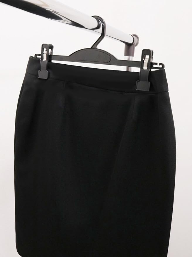 Sawafuji 765A Clothes Hanger for Convenient Storage of Skirts and Pants, Made in Japan, Days, Bottom, Set of 5, Black