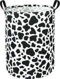 Cow Laundry Basket,Collapsible Nursery Hamper,Waterproof Storage Bin with Handles for Bedroom,Room Decor,Gift Basket(Cow Stria)