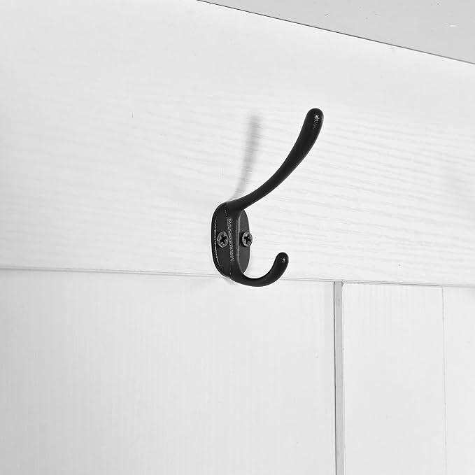4-in-1 Wide Hall Tree with Shoe Bench, Coat Rack, Shoe Storage, Storage Shelves and Pegboard, Wood Entryway Coat Hanger for Hallways Halls Living Room (White-757)