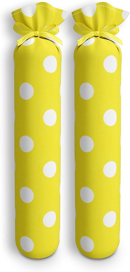 Boot Shaper Stands for Closet Organization - Keeps Them Shaped Properly - Many Patterns to Choose from - 1 Pair (Yellow with White Polka Dots)