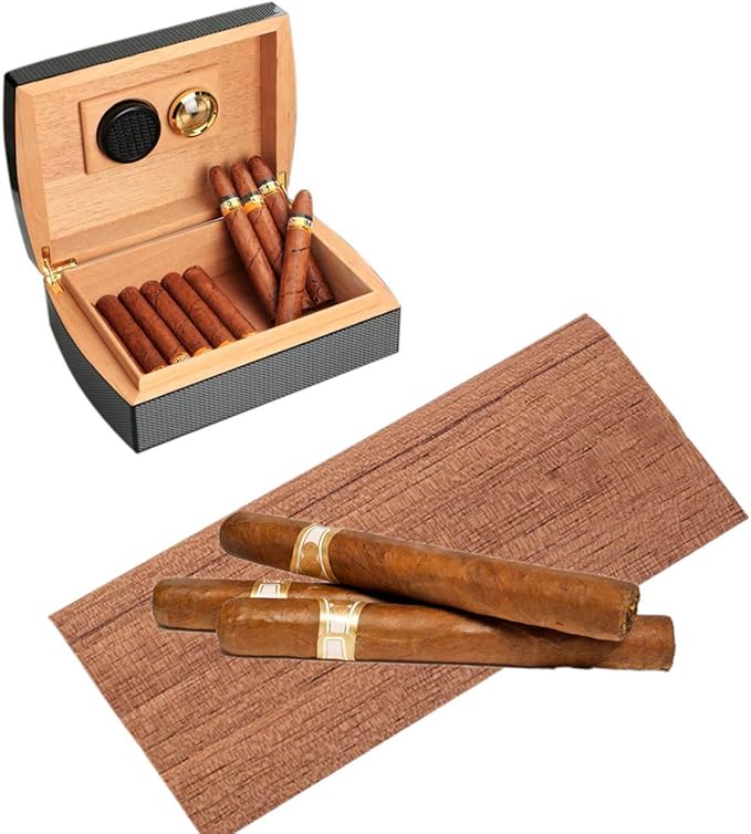 30PACK Cedar Sheets for Cigars Humidor,Spanish Cedar Wood Veneer Lumber Strip Chip, Cigar Companion Cigar Accessories for TubeJar/Box A Great Way to Divide or Light Up Cigars (30)…