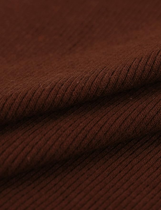 Ohoo Ribbed Cotton Blend Fake Turtleneck Dickey Collar Lightweight Detachable Mock Layering Accessory for Men Women