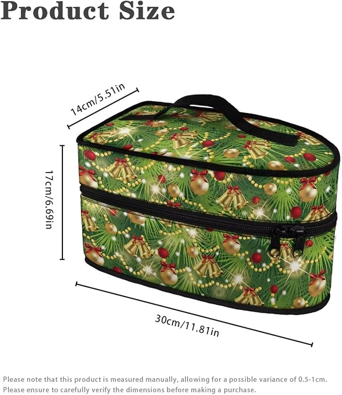 Christmas Lights Iron Portable Storage Bag Compatible with Most Iron Easy to Clean Wear-resistant Iron Storage Case Fits for Home