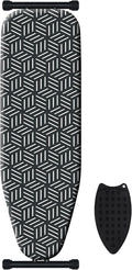 caius Ironing Board, Compact and Space Saver Full Size Ironing Board, Extra Wide Ironing Area with Extra Thick Heavy Duty Padded Cover, Stable Structure, Easy to Fold