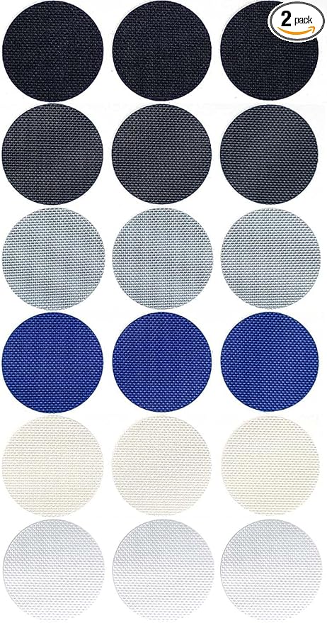 Circle Shape Shoe Hole Prevention Repair Patches/Inserts for 18 Holes (6 Colors)