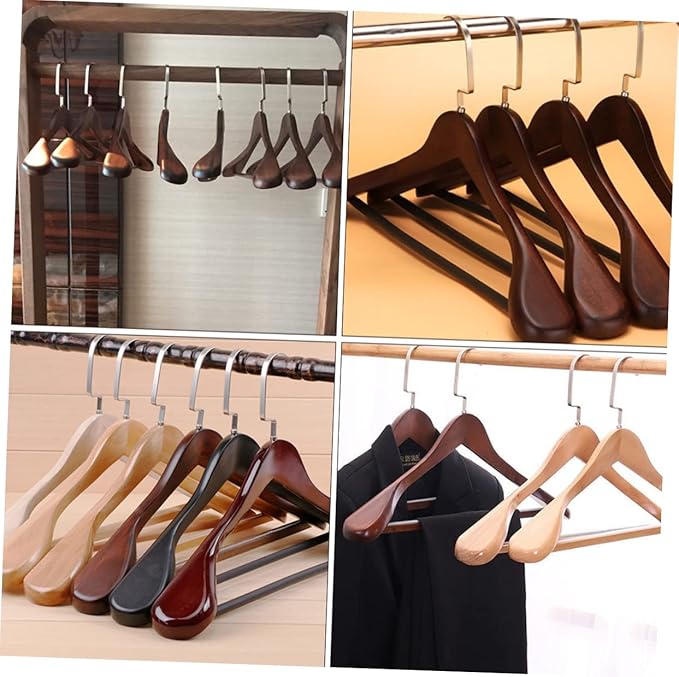 1Pc Thicken Wide Traceless Coat Hanger Solid Drying Rack for Home Use Heavy Duty Foldable Clothes Drying Rack for Coats Jackets and Suits
