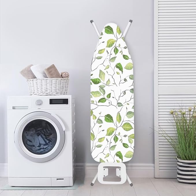 Large Ironing Board Cover,Ironing Mat,Iron Board Cover,Leaf Ironing Board Cover,Iron Board Covers,Chic Plant Print X-Large