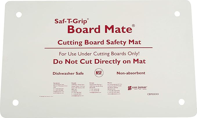 Carlisle FoodService Products CBM1016 Saf-T-Grip Board-Mate Nonslip Cutting Board Mat, 16" Width x 10" Height (Pack of 1)