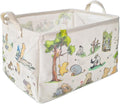 Winnie Laundry Storage Basket, Pooh Storage Basket, Foldable Canvas Laundry Hamper with Waterproof PE Coating Diaper Clothes Toys Storage, Storage Baskets for Nursery, Bear Baby Shower Gifts