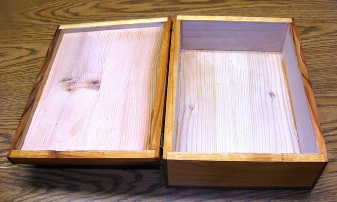Steve's Gift Shoppe Cedar Keepsake Memory and Treasure Box or Storage Box - Size 11.75 x 9 x 5 Inches