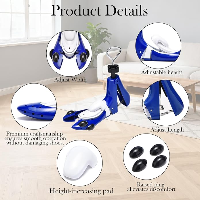 Upgrade 6-Way Shoe & Boot Stretcher For Men & Women - Adjustable Width, Length & Highth, 1Pcs