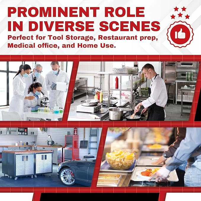 DuraSteel NSF Stainless Steel Table - 24 x 30 Inch Metal Work Table w/Undershelf - Commercial Kitchen, Restaurant, Garage, Laundry - Outdoor Stainless Steel Prep Tables Countertop Island Grill Small