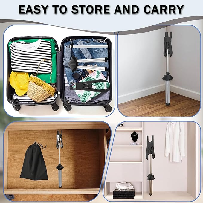 Steamer Stand Rack For Clothes Handheld Garment Hanger For Steaming Clothes Foldable Hanger Holder Stand Garment Steamer Accessories For Homes Clothing Stores & Hotels
