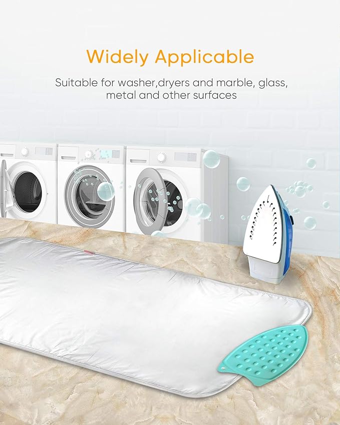 Ironing Mat,Thickened (32x54 inch) Ironing Blanket Ironing Pad, Double-Side Using Heat Resistant Pad Extra Extra Large Ironing Board for Table Top,Countertop,Etc.