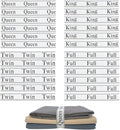 24 Pieces Bed Sheet Organizer Bands, Closet Organization Sheet Straps, Linen Labels Bedding Bands, Elastic Bed Sheet Storage Sheet Keepers （6PcsQueen 6PcsKing 6PcsTwin 6PcsFull）