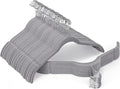 Gray Velvet Hangers 100 Pack, Non-Slip Felt Hangers with Shoulder Notches, Slim Space Saving Clothes Hangers with 360°Swivel Hook for Shirts Heavy Coats Clothes Dresses Closet(Gray)