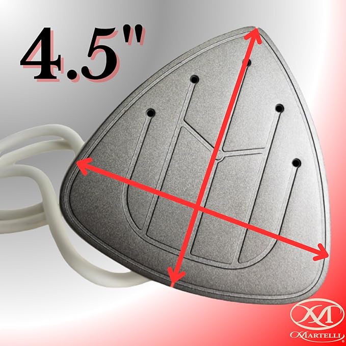 Martelli Triangle Mini Ceramic Soleplate Steaming Iron for Quilters and Sewing Enthusiasts, Portable Travel Size Mini Iron - Ergonomic Sewing Supplies