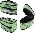St Patricks Day Iron Portable Storage Bag with Zipper Closure Reusable Easy to Clean Clothes Iron Storage Case for Traveling Home, Four Leaf Clover