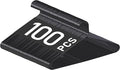HomGarden Standard Black Plastic Hangers, 100 Pack Plastic Non Slip Hangers for Coats, Pants & Dress Clothes