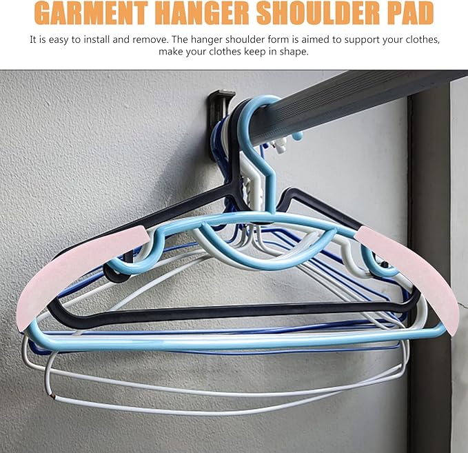 Garment Hanger Shoulder Pad 10PCS Flocking Hangers Shoulder Pads Clothes Hanger Shoulder Forms Shoulder Support Protectors Non Clothes Hanger Shoulder Forms