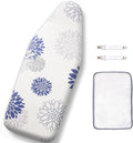 SheeChung 12.5"x32" Small Ironing Board Cover and Pad,Fits Mini Table Top Ironing Board,Extra Thick Padding,Elastic Cord&Fasteners,Heat Resistance(Ironing Board Not Included)