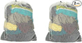 2 Pack Nylon Mesh Laundry Bag With Drawer String