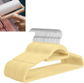 Velvet Hangers,Felt Hangers,Non-Slip Clothes Hanger, Multifunctional Space Saving Clothes Hangers for Wedding Dress & Dress Clothes(Beige 3,30pcs)