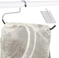 Blanket Hangers (12 Pack) - Stainless Steel Quilt Hangers with Vinyl Non-Slip Coating - Holds Up to 40 Lbs - Heavy Duty for Closet Storage, Comforters, Bedding, Towels, Rugs - Stock Your Home