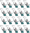 Boot Hangers for Closet, Laundry Hooks with Clips, Boot Hanging Hold Clip, Space Saving Portable Travel Clip, Clip Hangers for Pants Hats Socks Gloves (20, Dark Green)
