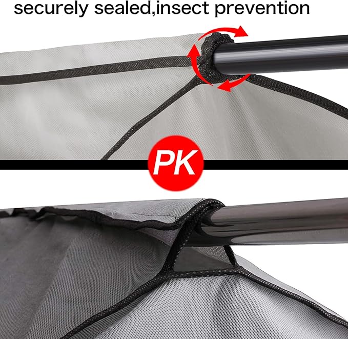 Univivi Hanging Garment Bags 54 inch Jumbo Garment Rack Cover Protector Well-Sealed Dress Bags for Closet Storage with Clear Windows for Suits Jackets Long Dresses(54 inch-2pcs)