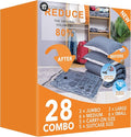 GONGSHI Vacuum Storage Bags, Space Saver Seal Bags For Clothing, Blankets, Comforters, Pillows, Clothes Storage,Travel Luggage.28 Combo