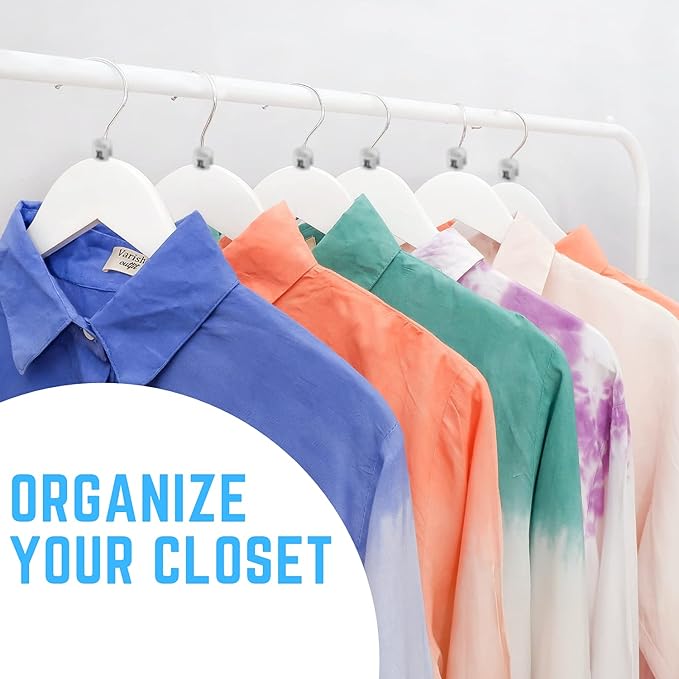 Discount Sizing- White Hanger Size Clothes Garment Markers 400 Count | White Size Clips for Retail, Home & Closet Organization