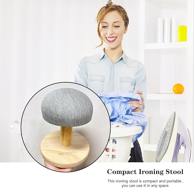 Bra Wooden Ironing Board is Used for Bras, Shirts, Collars, Cuffs and Hats, The Mini Ironing Board Small Ironing Stool Portable Iron Board Clothes Ironing for Clothing Sewing Enthusiasts.