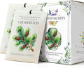 Cedarwood Scented Sachet Bags - 12 Pack Closet & Drawer Freshener, Long Lasting Odor Eliminator for Wardrobes, Cars & Storage, Home Fragrance Air Freshener Sachets