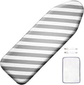 SheeChung Ironing Board Cover and Pad-15x54 Thick Ironing Board Covers with Padding Standard Size,Scorch and Stain Resistant Thick Padding,Large Ironing Cover with Elastic Edge & Adjustable Fasteners