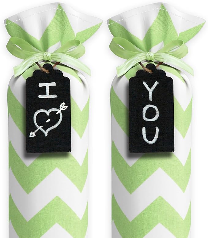 Boot Shaper Stands for Closet Organization - Keeps Them Shaped Properly - Many Patterns to Choose from - 1 Pair (Lime Green Chevron)