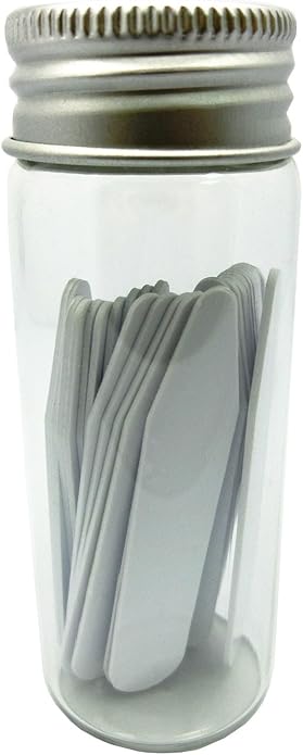Lary 28 Pcs Plastic Collar Bones Shirt Stays in Glass Bottle Collar Stays Length 2.5 inches