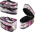 Purple Vintage Floral Iron Carrying Storage Bag Iron Portable Bag for Travel Universal for Most Iron Iron Protective Cover with Zipper Closure,Dustproof & Easy to Carry
