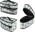 Rchsmod Butterfly Print Steam Iron Case Portable Travel Steamer Carrier Bag with Handle Handheld Iron Storage Case Iron Accessories, Case Only