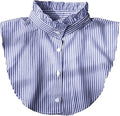 GUZOSJO Blue Striped Detachable Collar Shirt,Dickey Half Blouse False Collar for Lady Girls Men
