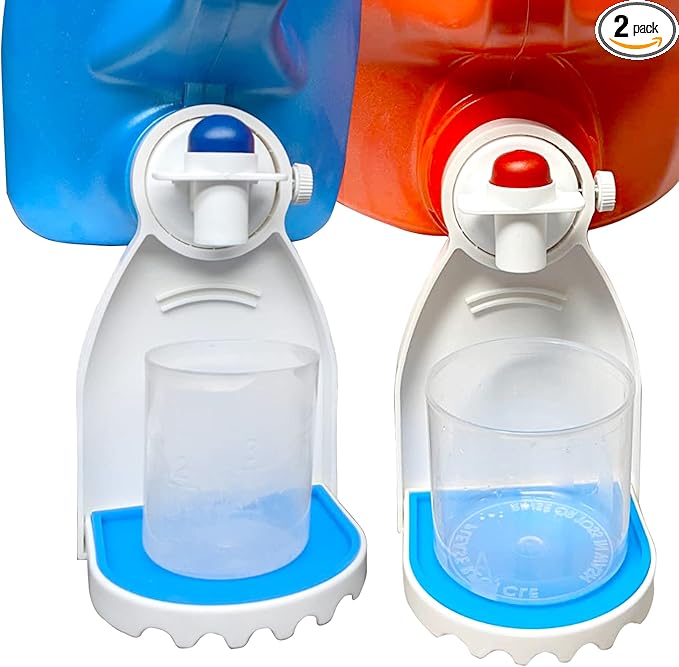 2 Pcs Laundry Detergent Cup Holder Fabric Softener Drip Catcher Soap Holder Tray Cup Stand Container Laundry Soap Station Organizer White