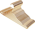 Pack of 10 Stylish Aluminum Metal Coat Suit Clothes Hangers(Golden)